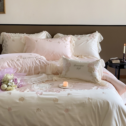 91家纺网 家纺一手货源 找家纺 （总）MIU缪家居 2023新款100s全棉四件套-浪漫主义-风格二