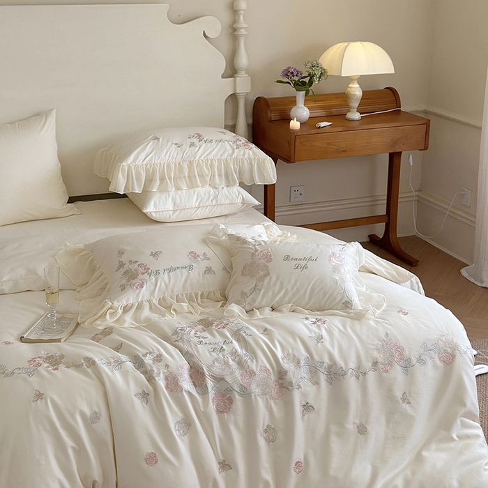 91家纺网 家纺一手货源 找家纺 （总）MIU缪家居 2023新款100s全棉四件套-浪漫主义-风格一