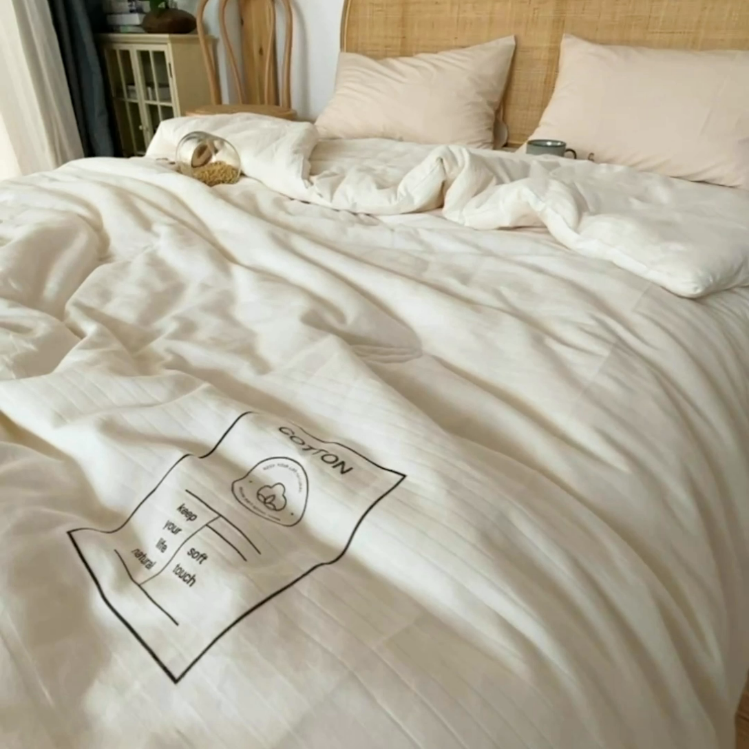 91家纺网 家纺一手货源 找家纺 （总）安莱生活 2023新款A类全棉母婴级原棉50%大豆被夏凉春秋冬被