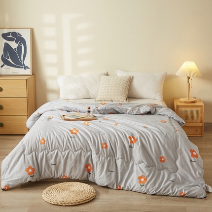 91家纺网 家纺一手货源 找家纺 （总）花言狐语 2025新款A类华夫格水洗棉100%新疆棉花夏被