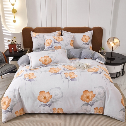 91家纺网 家纺一手货源 找家纺 （总）雲归梦 2023新款全棉AB版加厚四件套