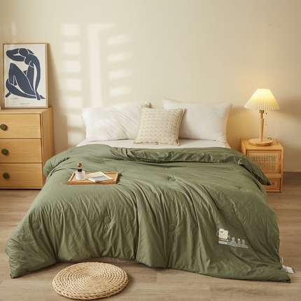 91家纺网 家纺一手货源 找家纺 （总）花言狐语 2025新款A类华夫格水洗棉100%新疆棉花夏被