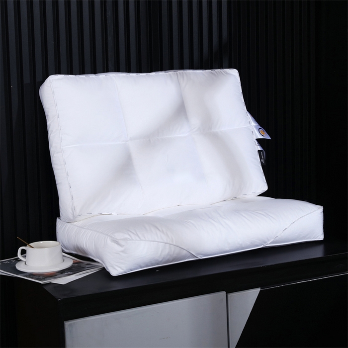 91家纺网 家纺一手货源 找家纺 （总）糖果枕芯 2023新款全棉酒店六分区三防枕芯宾馆民宿专用 48*74cm