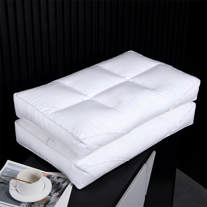 91家纺网 家纺一手货源 找家纺 （总）糖果枕芯 2023新款全棉酒店六分区三防枕芯宾馆民宿专用 48*74cm