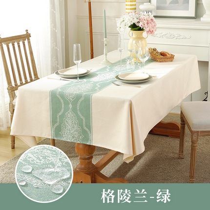 91家纺网 家纺一手货源 找家纺 （总）南通大梧纺织 2023新款防水棉麻北欧直边系列桌布