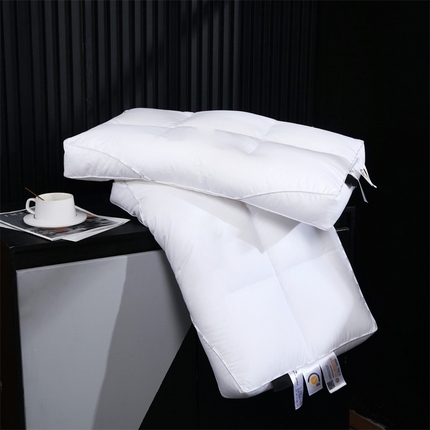 91家纺网 家纺一手货源 找家纺 （总）糖果枕芯 2023新款全棉酒店六分区三防枕芯宾馆民宿专用 48*74cm