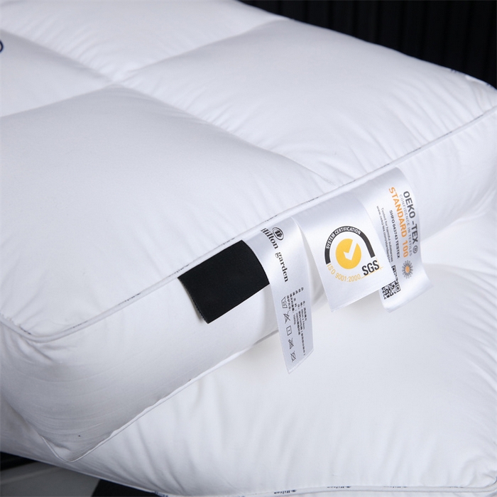 91家纺网 家纺一手货源 找家纺 （总）糖果枕芯 2023新款全棉酒店六分区三防枕芯宾馆民宿专用 48*74cm