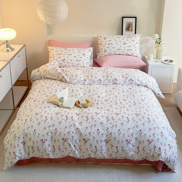 91家纺网 家纺一手货源 找家纺 窝米 2023夏季新品13370全棉四件花卉风系列 望春