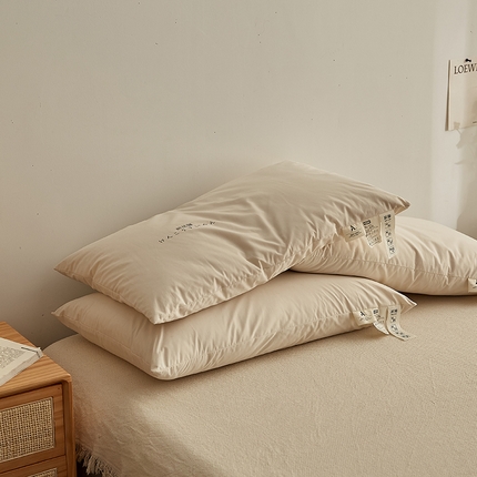 91家纺网 家纺一手货源 找家纺 乐可 2023新款A类原棉棉花枕 A类原棉棉花枕-低【单只装】