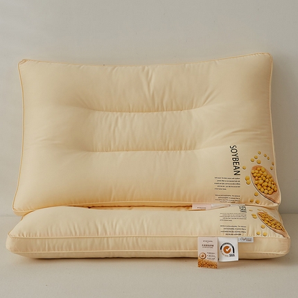 91家纺网 家纺一手货源 找家纺 乐可 2023新款全棉大豆枕 全棉大豆枕-定型中枕【单只装】
