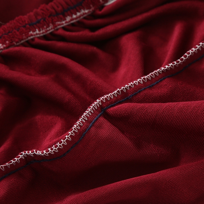 91家纺网 家纺一手货源 找家纺 兴妮雅家纺 2023新款大树叶防水弹力立体浮雕提花组合沙发坐垫套 酒红