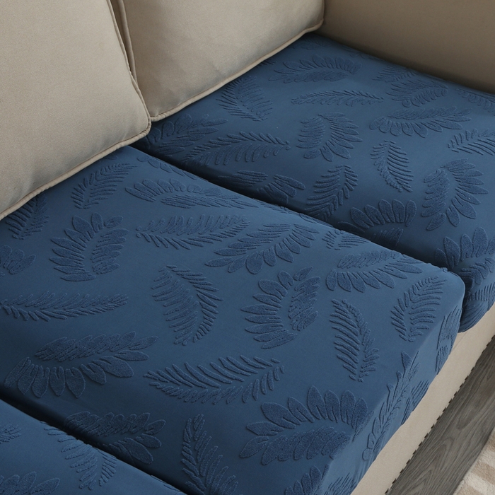 91家纺网 家纺一手货源 找家纺 （总）兴妮雅家纺 2023新款大树叶防水弹力立体浮雕提花组合沙发坐垫套
