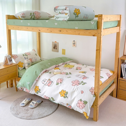 91家纺网 家纺一手货源 找家纺 （总）芃成家纺 2023新款全棉13070卡通印花学生三件套