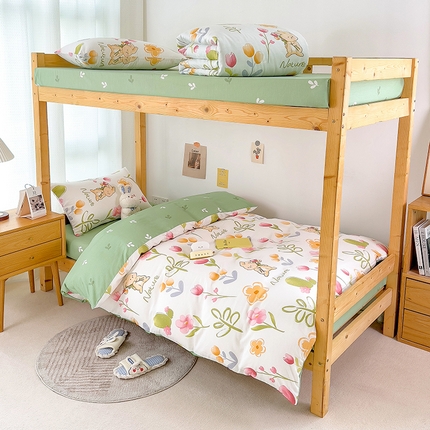 91家纺网 家纺一手货源 找家纺 （总）芃成家纺 2023新款全棉13070卡通印花学生三件套