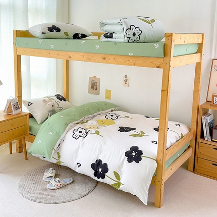 芃成家纺 2023新款全棉13070卡通印花学生三件套 花恋