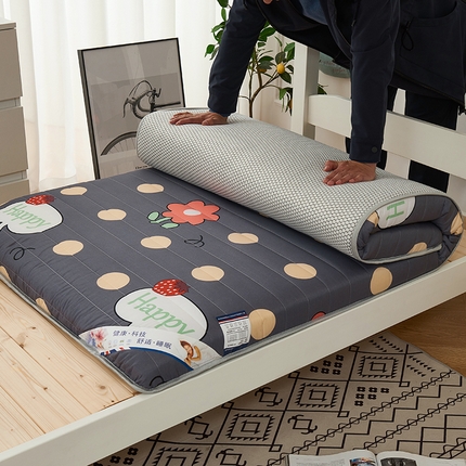 91家纺网 家纺一手货源 找家纺 元昊床垫 2025新款柔软透气亲肤磨毛克重加厚学生款床垫 草莓女孩