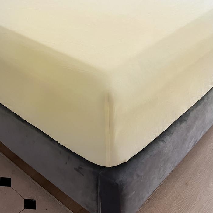 91家纺网 家纺一手货源 找家纺 （总）艾迪尚家纺 2025新款100s生态全棉纯色磨毛单品床笠