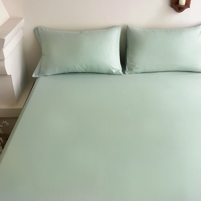 91家纺网 家纺一手货源 找家纺 （总）艾迪尚家纺 2025新款100s生态全棉纯色磨毛单品床单