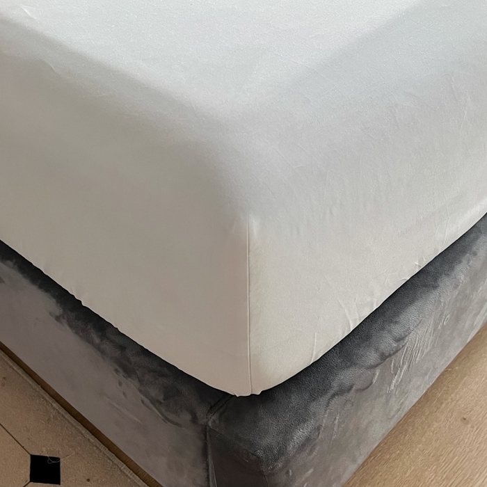 91家纺网 家纺一手货源 找家纺 艾迪尚家纺 2025新款100s生态全棉纯色磨毛单品床笠 淡妃粉