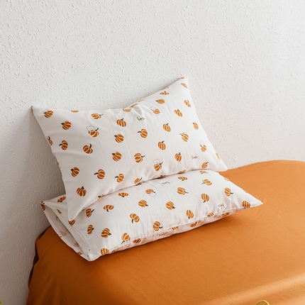 91家纺网 家纺一手货源 找家纺 （总）8小时家纺 2023新款40s全棉双层纱单品四件套系列-单枕套