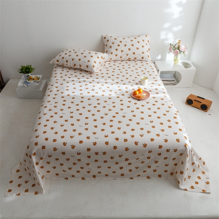 91家纺网 家纺一手货源 找家纺 （总）8小时家纺 2023新款40s全棉双层纱单品四件套系列-单床单