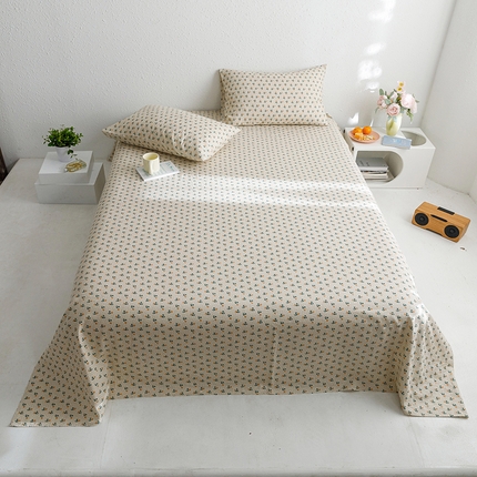 91家纺网 家纺一手货源 找家纺 （总）8小时家纺 2023新款40s全棉双层纱单品四件套系列-单床单