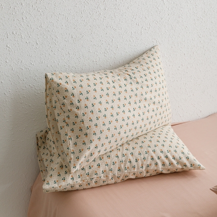 91家纺网 家纺一手货源 找家纺 （总）8小时家纺 2023新款40s全棉双层纱单品四件套系列-单枕套