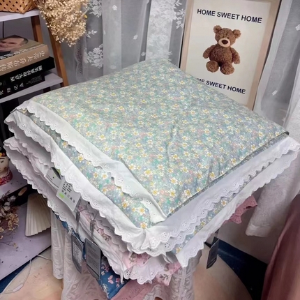 91家纺网 家纺一手货源 找家纺 （总）花西夫人 2023新款全棉纯棉花边空调被夏被夏凉被