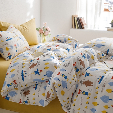 91家纺网 家纺一手货源 找家纺 （总）8小时家纺 2023新款40s全棉双层纱单品四件套系列-四件套