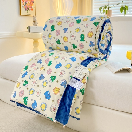 91家纺网 家纺一手货源 找家纺 （总）锦鹭被业 2025新款大豆纤维豆豆被小清新印花四季被冬被