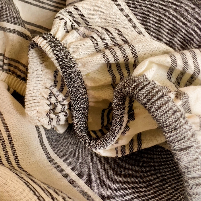 91家纺网 家纺一手货源 找家纺 喜居 2023新款全棉色织纯棉无印良品风纯色学生床笠 布莱灰