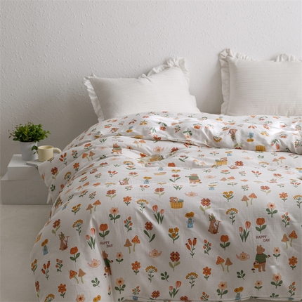 91家纺网 家纺一手货源 找家纺 （总）8小时家纺 2023新款40s全棉双层纱单品系列-单被套