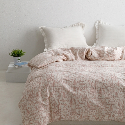 91家纺网 家纺一手货源 找家纺 （总）8小时家纺 2023新款40s全棉双层纱单品系列-单被套