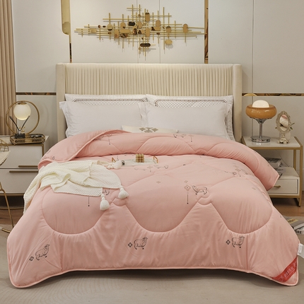 91家纺网 家纺一手货源 找家纺 （总）拉菲伯爵爵 2023新款新西兰羊毛被春秋被冬被子直播