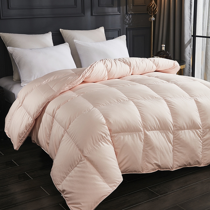 91家纺网 家纺一手货源 找家纺 御眠纺 2023新款直播电商柔赛丝立体羽绒被子被芯 玉色