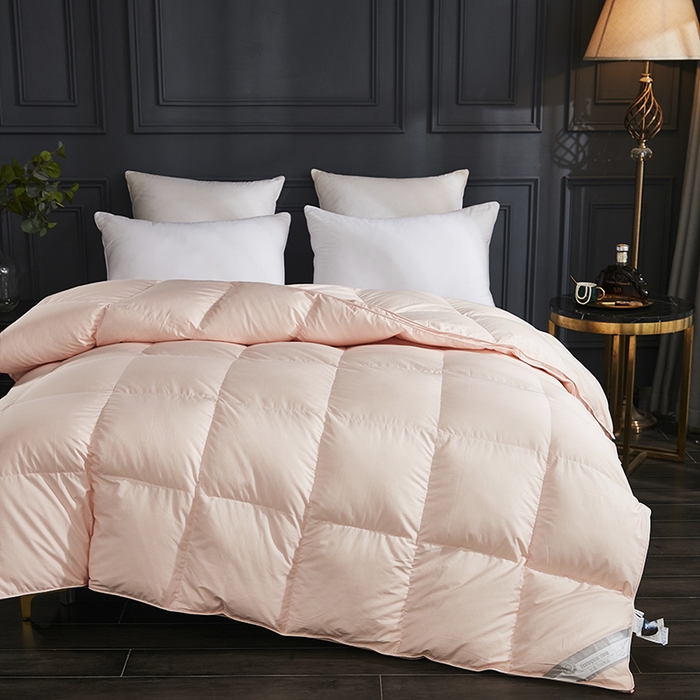 91家纺网 家纺一手货源 找家纺 御眠纺 2023新款直播电商柔赛丝立体羽绒被子被芯 玉色