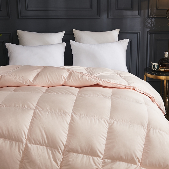 91家纺网 家纺一手货源 找家纺 御眠纺 2023新款直播电商柔赛丝立体羽绒被子被芯 玉色