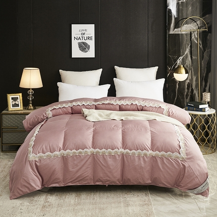 91家纺网 家纺一手货源 找家纺 （总）御眠纺 2024新款柔赛丝95白鹅绒全脱鹅绒被绣花98羽绒被 