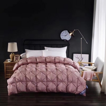 91家纺网 家纺一手货源 找家纺 （总）御眠纺 2024新款柔赛丝扭花95羽绒被加厚冬被可定做斤数