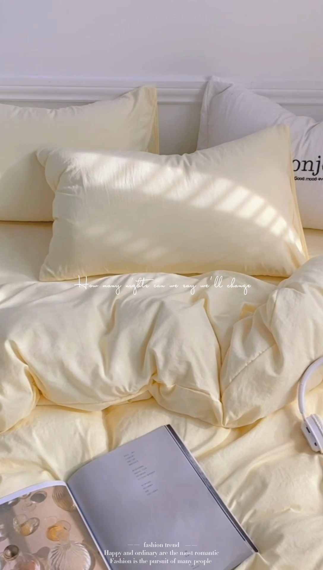 91家纺网 家纺一手货源 找家纺 雨帆家纺 2023新款ins风超柔水洗棉四件套 ins芝士白