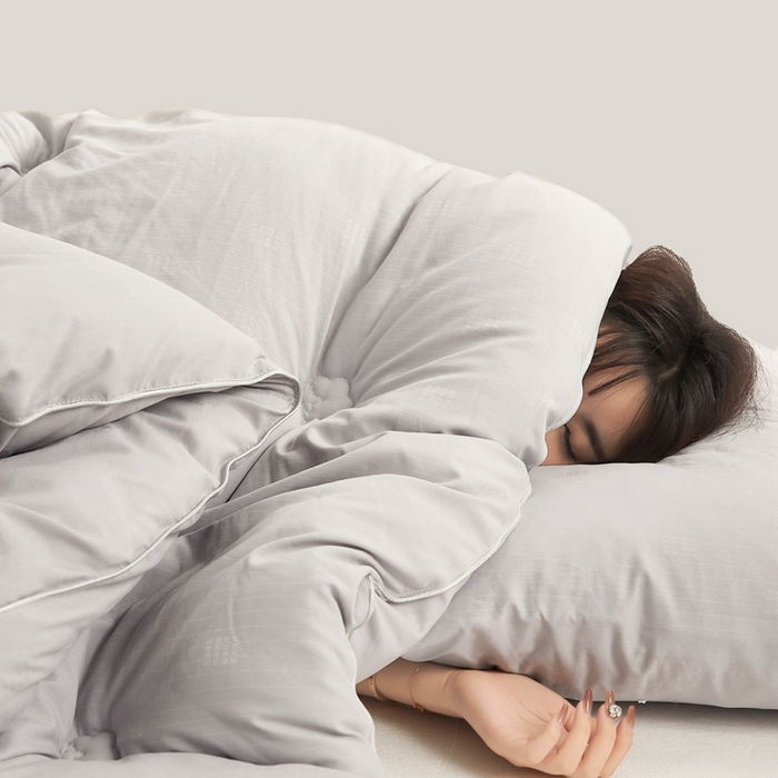 91家纺网 家纺一手货源 找家纺 美梦里2023新款A类母婴级生态原棉刺绣棉花被冬被芯夏被子 雅致灰