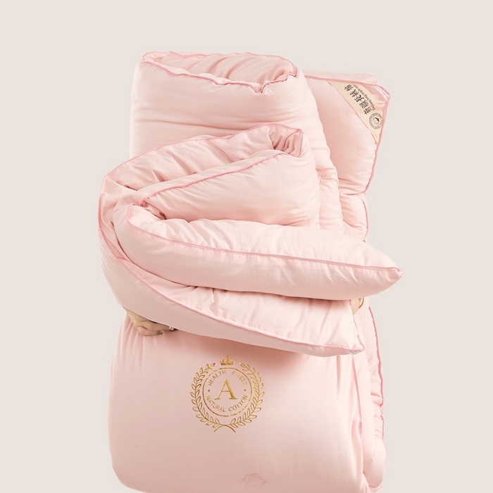 91家纺网 家纺一手货源 找家纺 美梦里2023新款A类母婴级生态原棉刺绣棉花被冬被芯夏被子 芙蓉玉