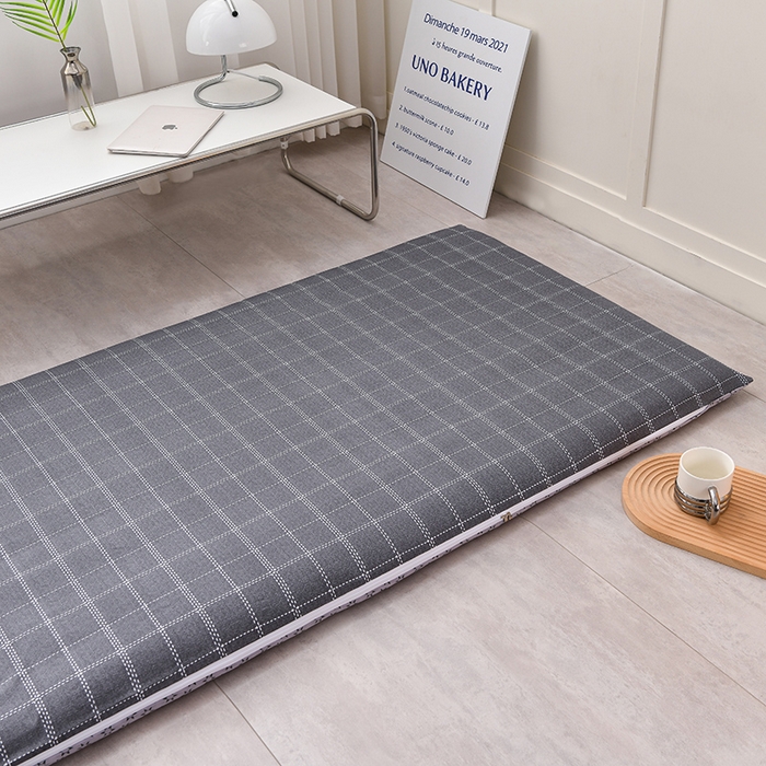 91家纺网 家纺一手货源 找家纺 亿丁点床垫 2023新款全棉可拆洗防滑款海棉垫5cm 秀丽-黑