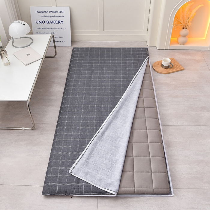 91家纺网 家纺一手货源 找家纺 亿丁点床垫 2023新款全棉可拆洗防滑款海棉垫5cm 秀丽-黑