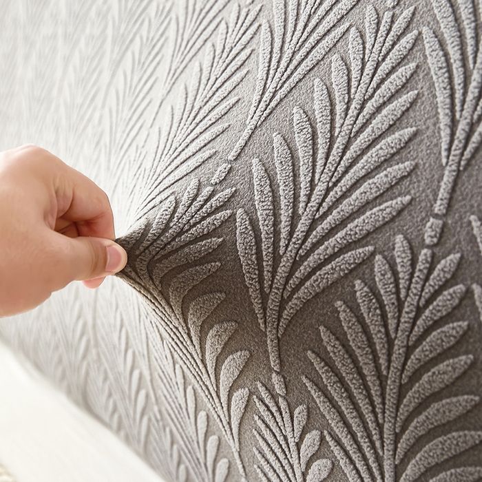 91家纺网 家纺一手货源 找家纺 （总）逐日沙发套 2023新款纯色提花床头罩叶恋系列