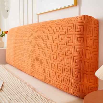 逐日沙发套 2023新款纯色提花床头罩雅韵系列 雅韵-高级橙