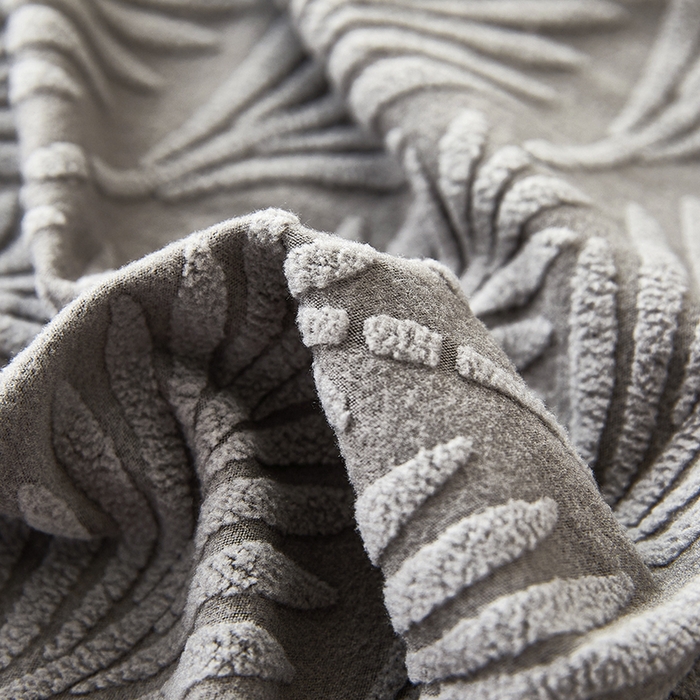 91家纺网 家纺一手货源 找家纺 （总）逐日沙发套 2023新款纯色提花床头罩叶恋系列