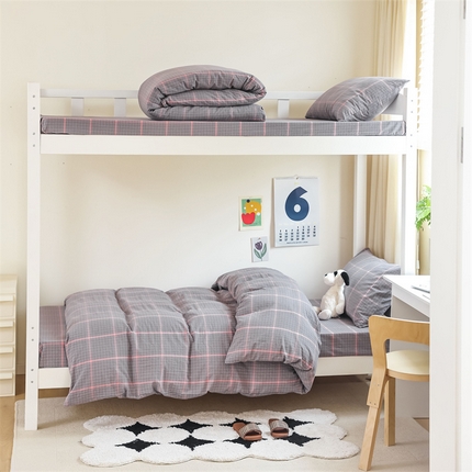 91家纺网 家纺一手货源 找家纺 （总）【直播爆款】 A类全棉床垫套水洗棉学生宿舍上下铺三件套纯棉