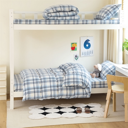 91家纺网 家纺一手货源 找家纺 （总）【直播爆款】 A类全棉床垫套水洗棉学生宿舍上下铺三件套纯棉