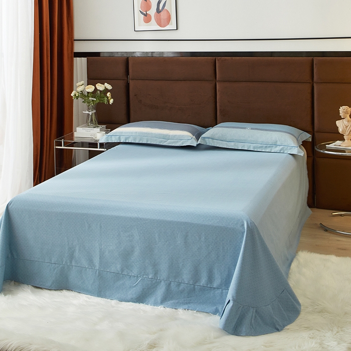 91家纺网 家纺一手货源 找家纺 启航家居 2025直播热款全棉精梳磨毛印花四件套-小资格调系列 卡诺奇兰